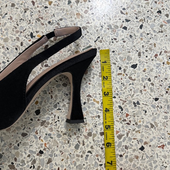 Born on Fifth Antonio Melani Millie heel slingback 10 silver - Picture 4 of 8